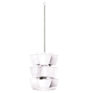 Doniczka wisząca Coubi biała na zioła 29,5x88cm DKN300W